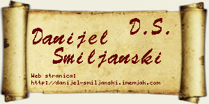 Danijel Smiljanski vizit kartica